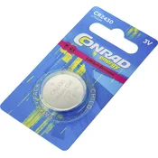 Conrad energy Conrad energy CR2430 gumbne celice CR 2430 litij 290 mAh 3 V 1 kos, (20430346)