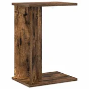 Vidaxl Stranska miza Dimljeni oreh 35 x 25 x 50 cm Konstruiran les