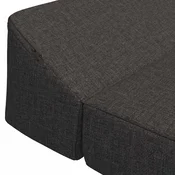 vidaXL Zložljiv kavč postelja Temno siva 120 x 60 x 49 cm Blago