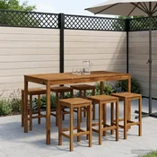 vidaXL Vrtni Bar Miza Naravna 180 x 88,5 x 105 cm Masiven les akacije