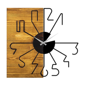 WALLXPERT Zidni sat Wooden Clock 29