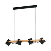 Eglo 43424 - Lestenec na vrvici HORNWOOD 4xE27/28W/230V