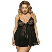 Črna majica velike velikosti Mysterious Love, XXXL