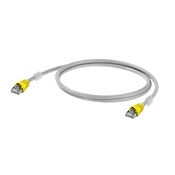 Weidmüller RJ45 (križani) Omrežni priključni kabel CAT 6A S/FTP [1x RJ45 vtič - 1x RJ45 vtič] 0.40 m sive barve, negorljiv
