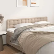 Greatstore Posteljno vzglavje 2 kosa kapučino 80x5x78/88 cm umetno usnje
