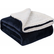 Generic Thickened double-layer flannel lamb velvet blanket Shu cotton velvet blanket office car blanket, (21064053)