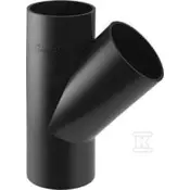 Geberit HDPE poševni T kos 160x110/45, črne barve (HDPE drenaža)
