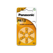 Panasonic - 6 kmd Baterija za slušne aparate PR-13 1,4V