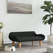 Vidaxl vidaXL Pasja postelja, črna, 70x40x24 cm, prevleka iz blaga