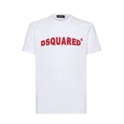 Dsquared2 bela majica s kratkimi rokavi