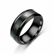VivoVita Smart Ring – Prstan za spremljanje počutja, črna, 62 mm