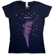 David Bowie Dots Navy Blue S Ženske Majica