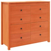 Bocni ormaric voštano smedi 100x40x90 cm od masivne borovine