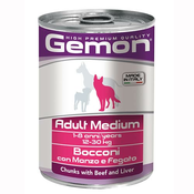 Gemon Dog Chunks Adult Medium With Beef And Liver 415 g