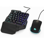 GEMBIRD Gaming kit 2-in-1 ”IVAR TWIN”, 35-key Gaming backlight keyboard, 7-button optical mouse 3200 CPI | GGS-IVAR-TWIN