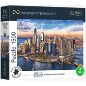 Sestavljanka Trefl Prime 1500 UFT - Manhattan, New York, ZDA