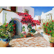 Norimpex - Puzzle Diamantna slika Cvetlična aleja 30x40cm - 1 - 39 kosov