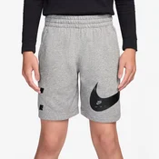 Nike K NSW CLUB FT SHORT BRAND NG, djecije kratke hlace, siva IF2752