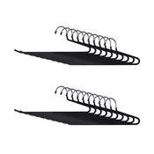 Northix Ultra tanki kovinski obešalniki za hlače 0.5 cm PVC
