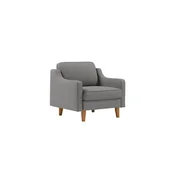 ATELIER DEL SOFA 1-Seat Sofa fotelja Robin 1 Obsidian Walnut