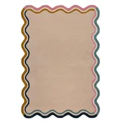 Krem ručno rađen vunen tepih 160x230 cm Leo Scallop – Flair Rugs