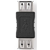 Nedis CCGB60900BK - Adapter USB 2.0 | Vtičnica A - Vtičnica A | Črna