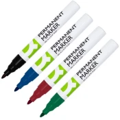 permanentni marker Q-Connect, okrogel, 4 barve