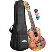 Cascha Flowers Concert Ukulele Art Series