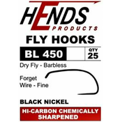 Muharski trnki HENDS BL 450 Dry Fly - Barbless (25 kos)
