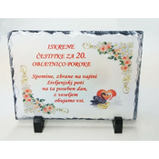 POTISKANA KAMNITA PLOŠČA