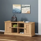 vidaXL Klop za čevlje VIGO bela 106x35x40 cm trdna borovina