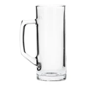 Beer mug, made of glass, 630 ml, Reno - Borgonovo