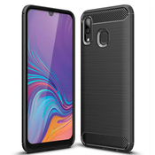 Silikonski barvni ovitek za Samsung Galaxy A40 - Carbon črna