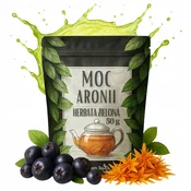 shumee Zeleni čaj MOČ ARONIJE 50 g Z ARONIJO IN TRAVNIŠKIM ŽAFRONOM