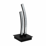 EGLO LED stona lampa LEJIAS 8W 33 cm crna kristalni efekat 99804