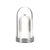 LED prigušiva stona lampa LED/1W/5V 3000-6000K 1800 mAh hrom