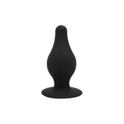 Analni čep Model 2 L 10 cm črne barve Silexd