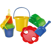 DOHANY 310 Vedierko set mini vlnkové 3 ks - set obsahuje - vedierko mini, lopatku a formičku