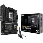 ASUS TUF GAMING B760-PLUS WIFI LGA1700 ATX gaming MB - Intel B760 4xDIMM DDR5 3xM.2 4xSATA PCIe 5.0 2.5Gb Ethernet WiFi 6 + Bluetooth 1xDisplayPort 1xHDMI with Aura Sync support - 90MB1ER0-M1EAY0