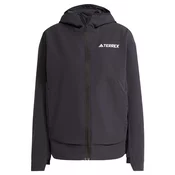ADIDAS TERREX Zunanja jakna črna/bela
