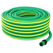 vidaXL Vrtna cev 5-slojna Zelena in Rumena 3/4 20 m PVC
