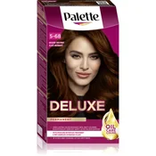 , Schwarzkopf Palette Deluxe permanentna barva za lase odtenek 5-68 Golden Chestnut 1 kos