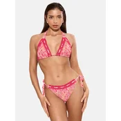 Lipsy Bikini pastelno oranžna/roza/magenta/svetlo roza