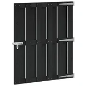 Vrtna vrata 100 x 112 cm WPC i aluminij Crna