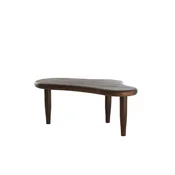 Klubska mizica iz masivnega manga v temni naravni barvi 64x102 cm Canzo – Light & Living