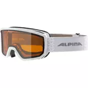 Alpina SCARABEO S DH, djecije skijaške naocale, bijela