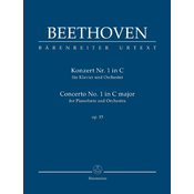 BEETHOVEN:PIANO CONCERTO NO.1 C MAJOR OP.15 STUDY SCORE