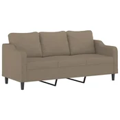 Vidaxl vidaXL Trosed, taupe, 180 cm, oblazinjen s tkanino