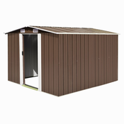 Vrtno spremište 257 x 298 x 178 cm metalno smede