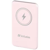 Verbatim Verbatim Charge n Go Magnetska bežicna power bank 5000 mAh, roza